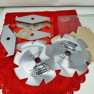 Vintage Craftsman 9 3257 - 7" Thin Rim Satin Cut Dado Blade Set
